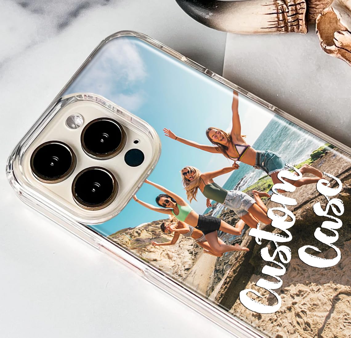Amazon.com: MUNDAZE Custom Phone Case for iPhone 16 15 14 13